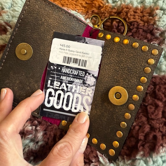 NWT - Cowhide & Leopard Card Holder - Picture 4 of 4